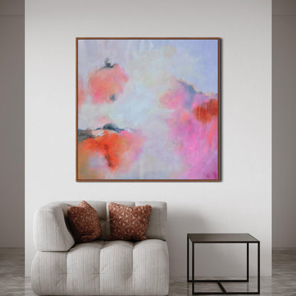 Ballet of Blush: Abstract Euphoria in Pink - Zelly Collection