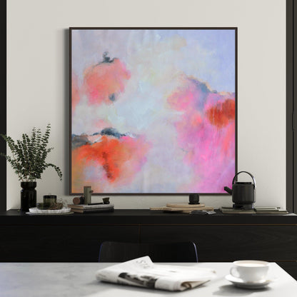 Ballet of Blush: Abstract Euphoria in Pink - Zelly Collection