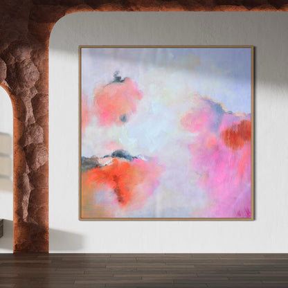 Ballet of Blush: Abstract Euphoria in Pink - Zelly Collection