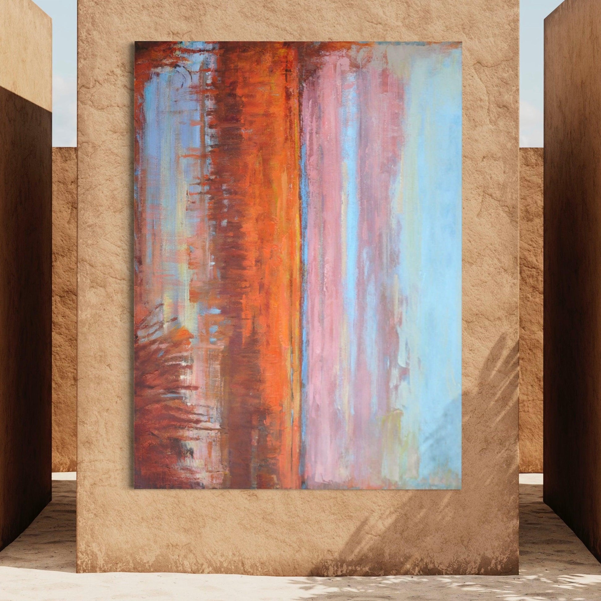 Sunset Serenity II: Ode to Wetlands in Orange Tones - Zelly Collection