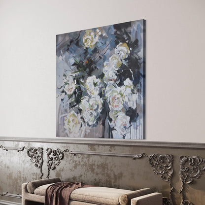 Chic Rose Reverie: A Contemporary Floral Composition - Zelly Collection