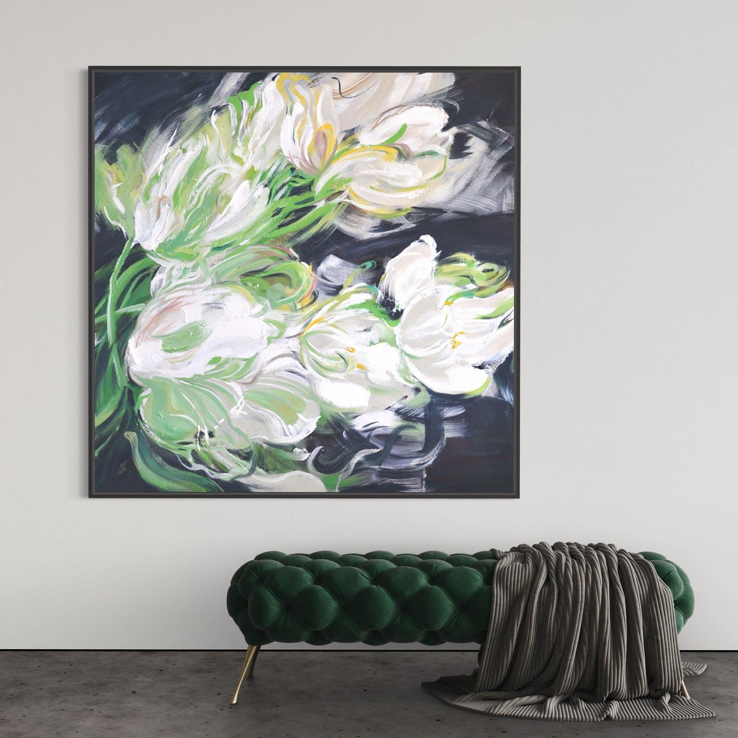 Celestial Petals: Blooming White Peony Sonata - Zelly Collection