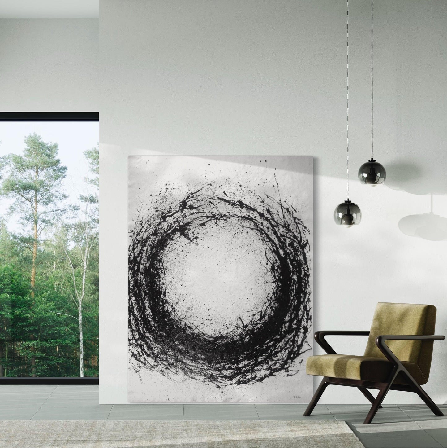 Sublime Unity: Illuminating the Void in Monochrome Minimalism - Zelly Collection