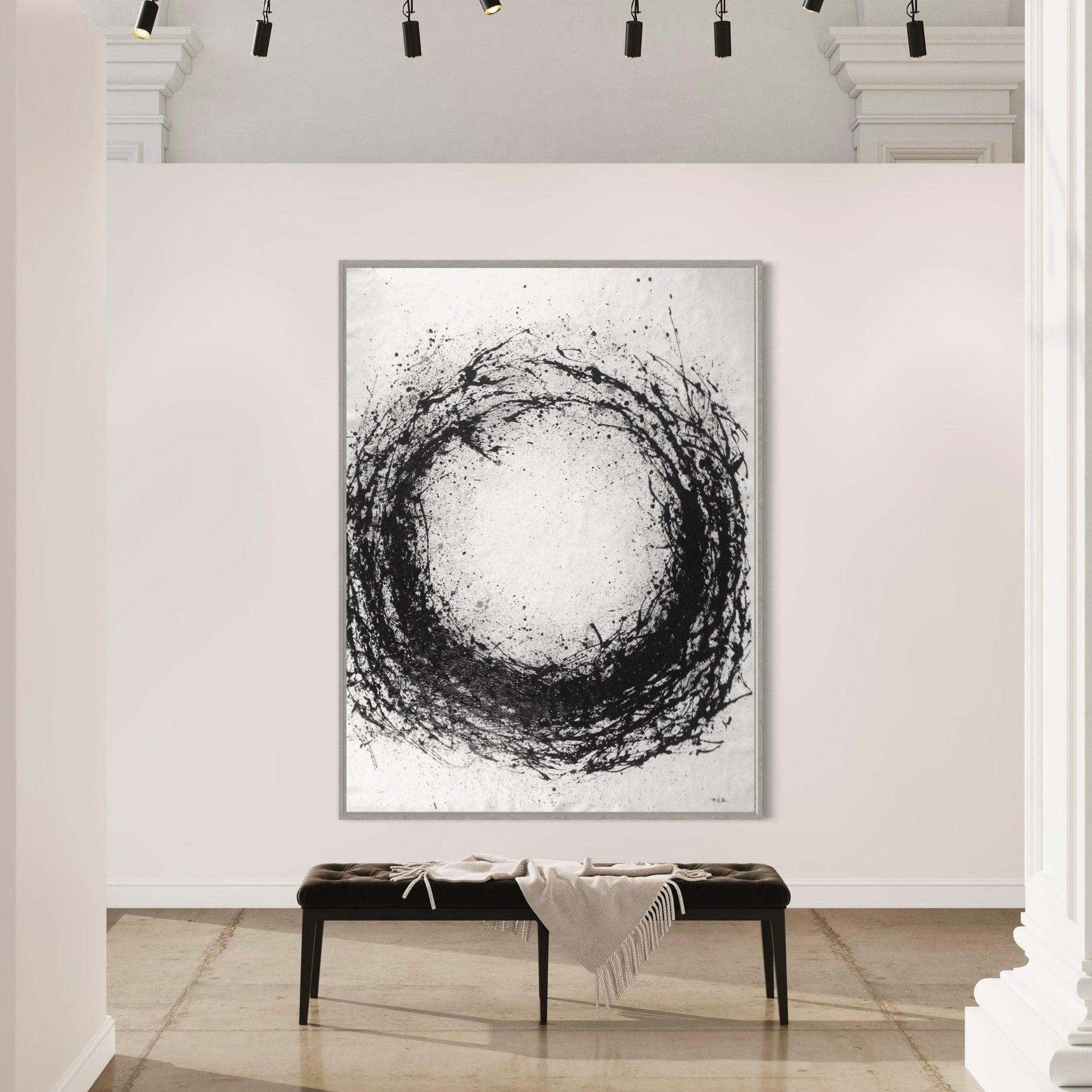 Sublime Unity: Illuminating the Void in Monochrome Minimalism - Zelly Collection