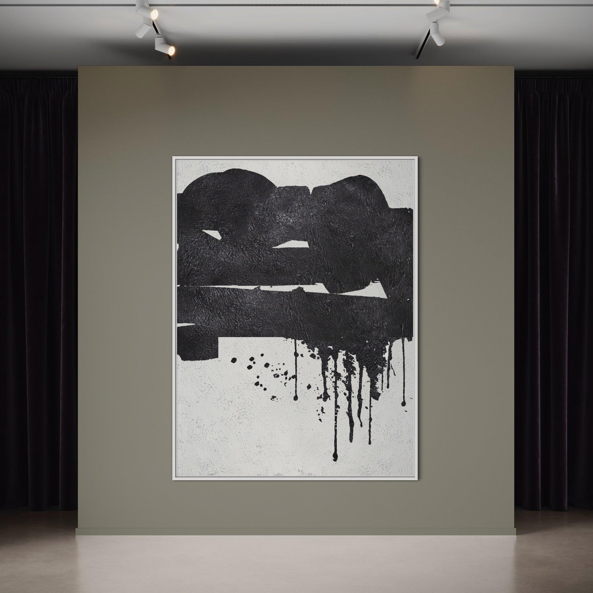 Eternal Harmony: Journey Through the Abyss of Monochrome Abstraction - Zelly Collection