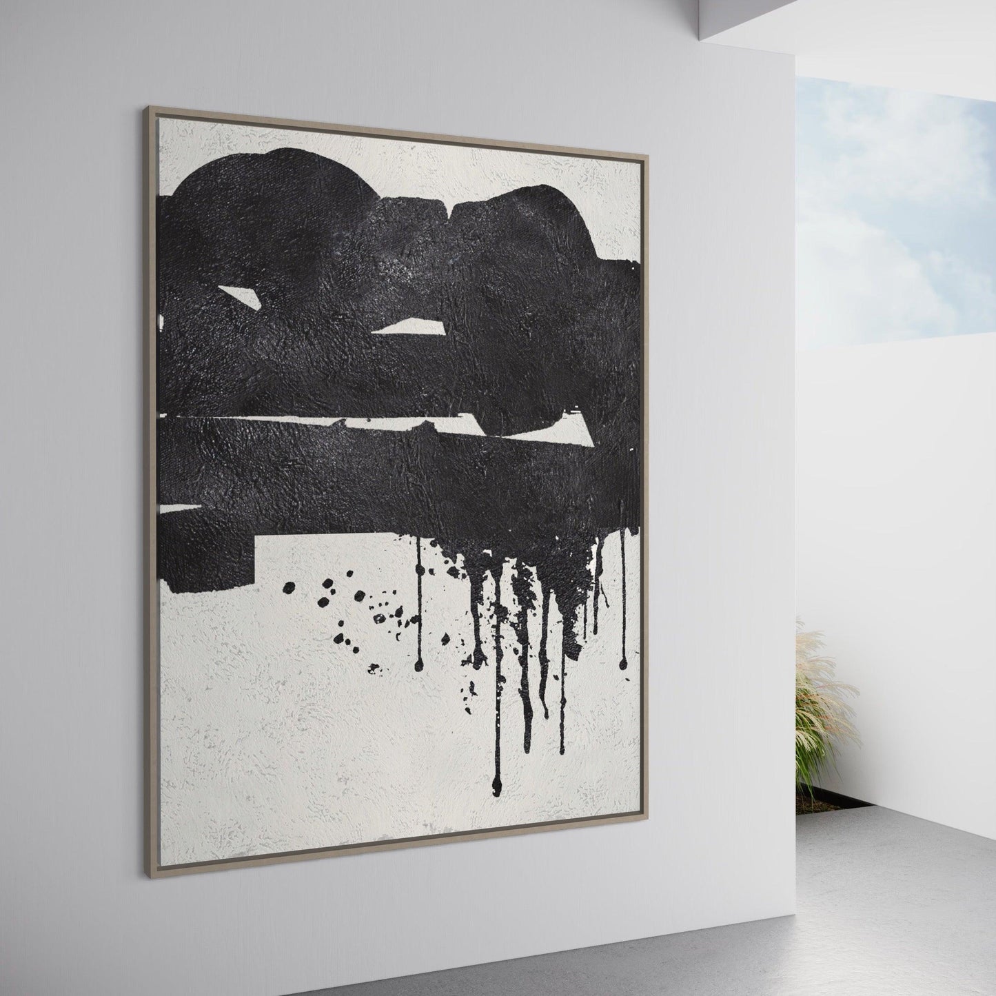 Eternal Harmony: Journey Through the Abyss of Monochrome Abstraction - Zelly Collection