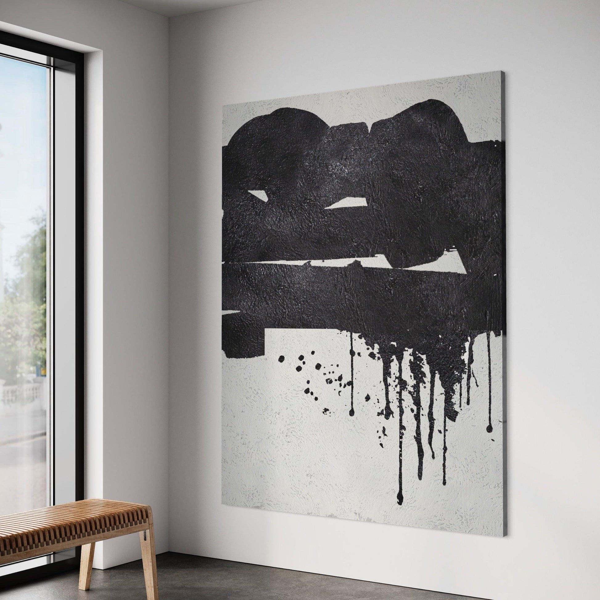 Eternal Harmony: Journey Through the Abyss of Monochrome Abstraction - Zelly Collection