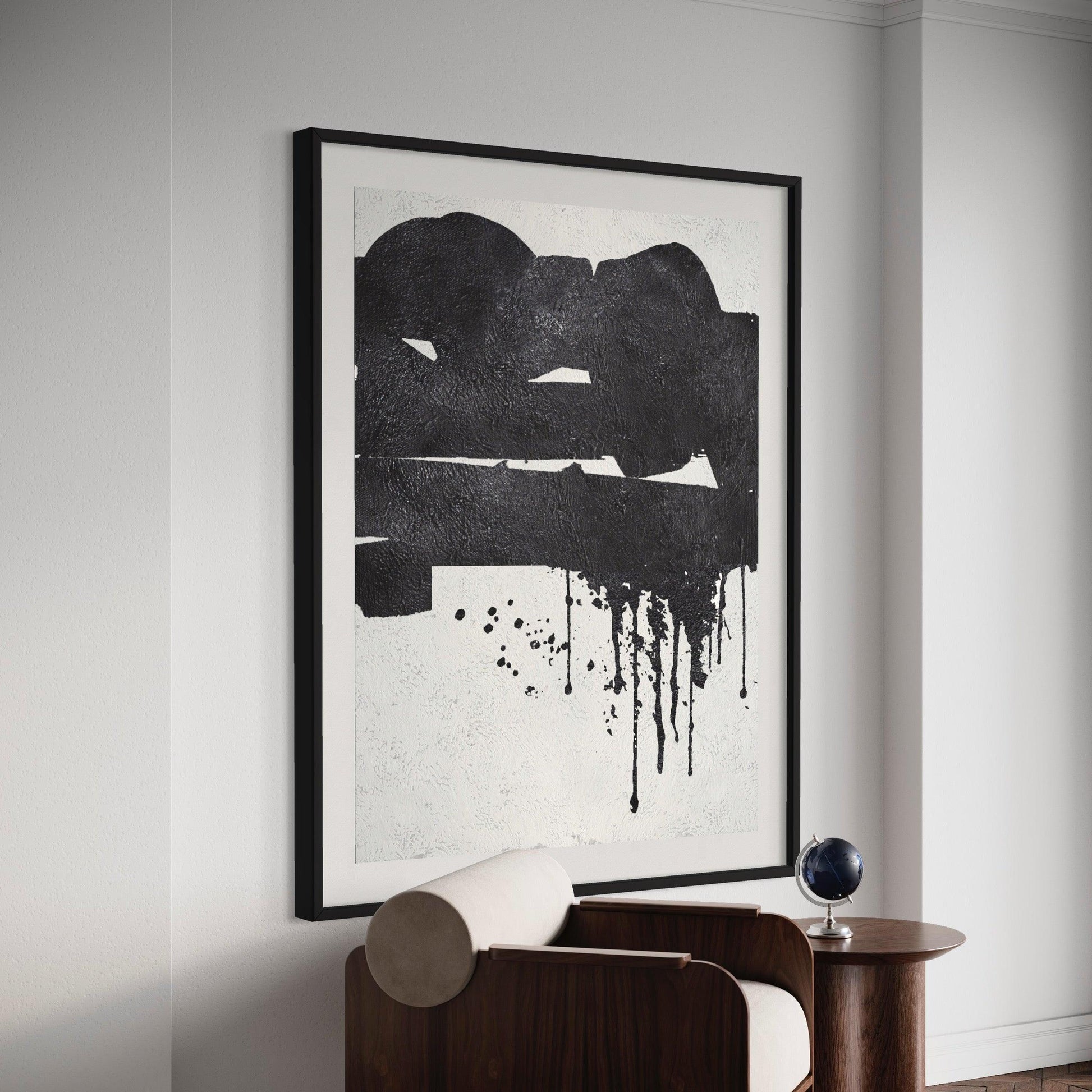 Eternal Harmony: Journey Through the Abyss of Monochrome Abstraction - Zelly Collection