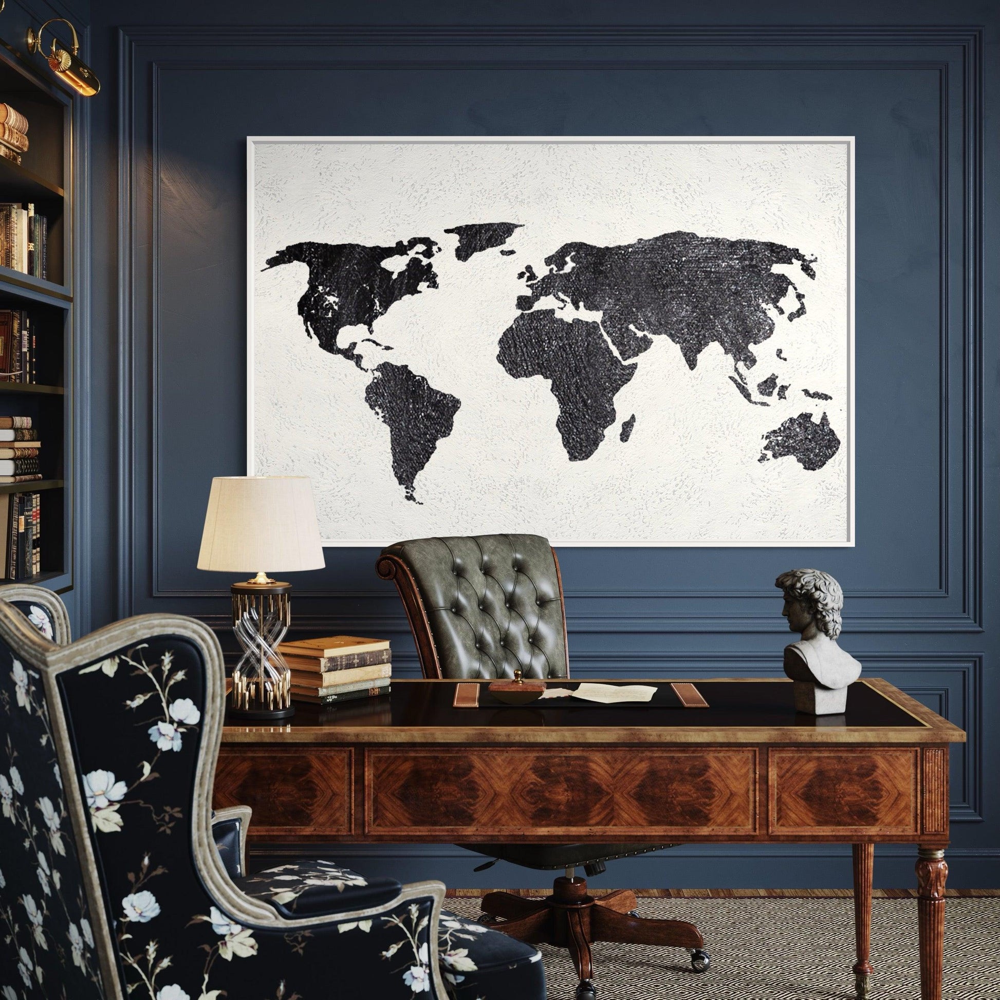 Shades of the World: A Minimalist Map - Zelly Collection