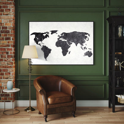 Shades of the World: A Minimalist Map - Zelly Collection