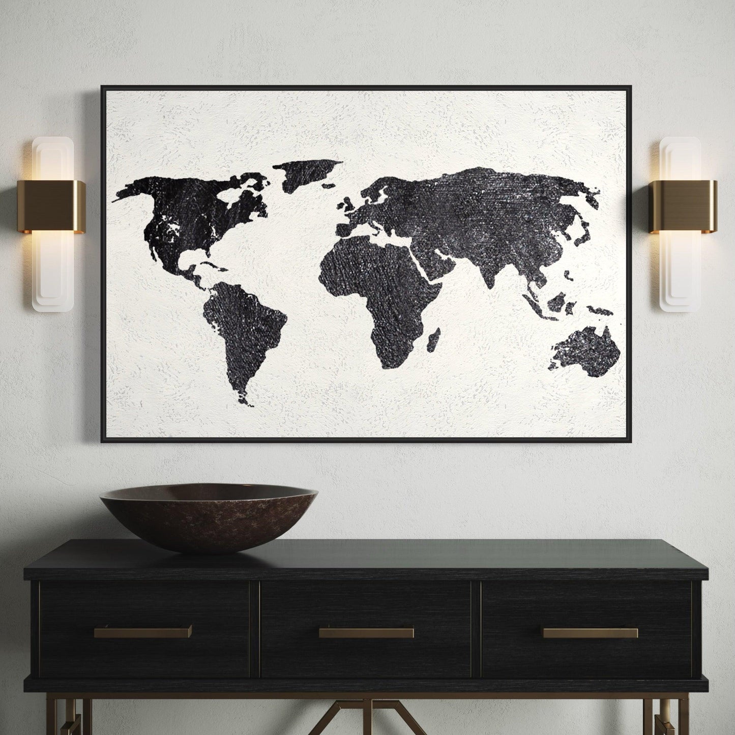 Shades of the World: A Minimalist Map - Zelly Collection