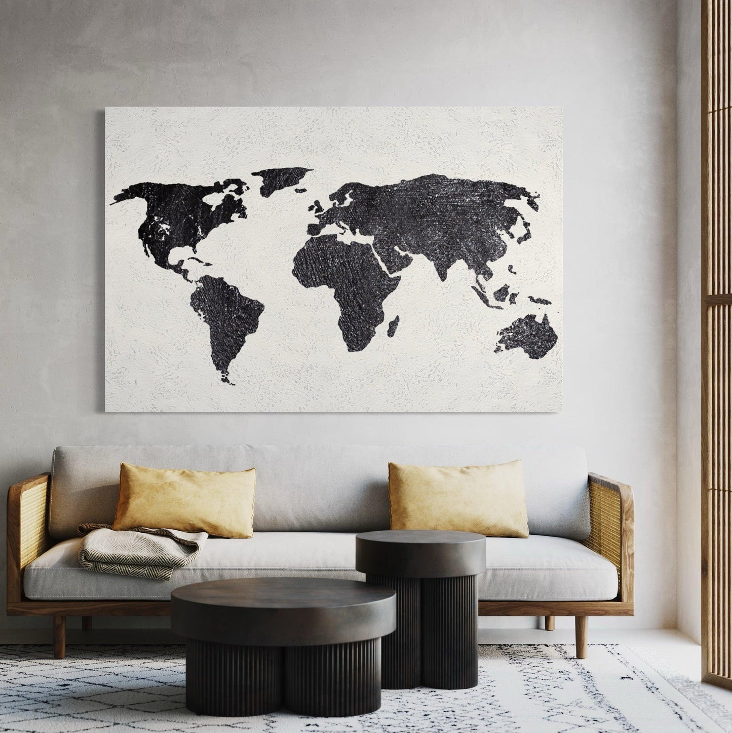 Shades of the World: A Minimalist Map - Zelly Collection