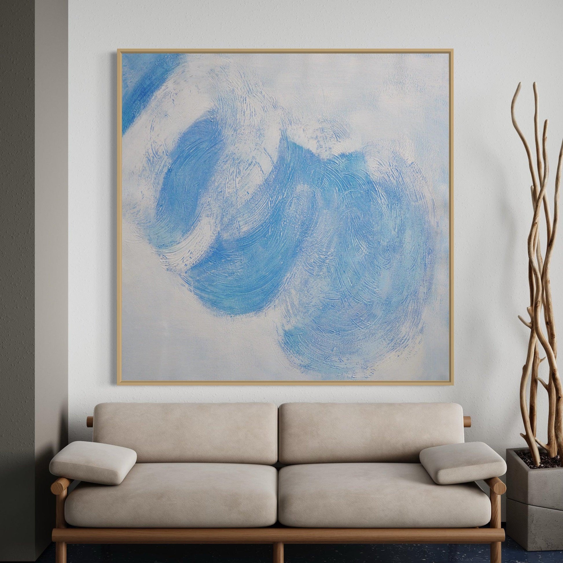 Let It Go: Serene Freedom a Minimalist Abstract - Zelly Collection