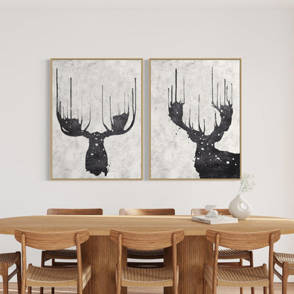 Abstract Deer in Motion - Zelly Collection