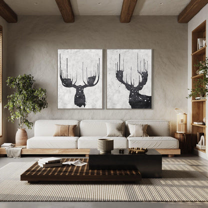 Abstract Deer in Motion - Zelly Collection