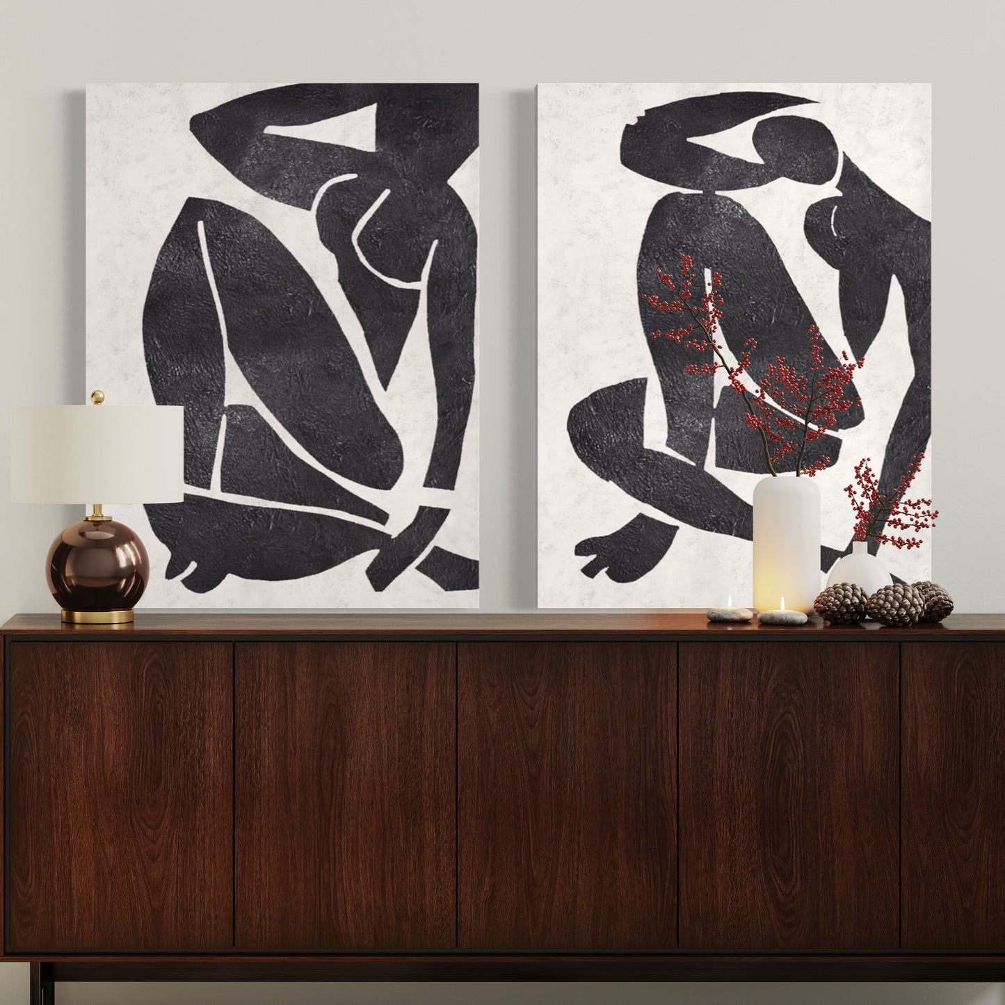 White and Black Wall Art