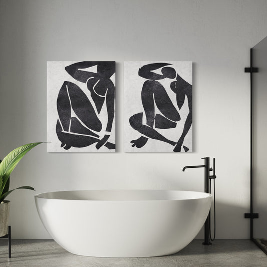 White and Black Wall Art