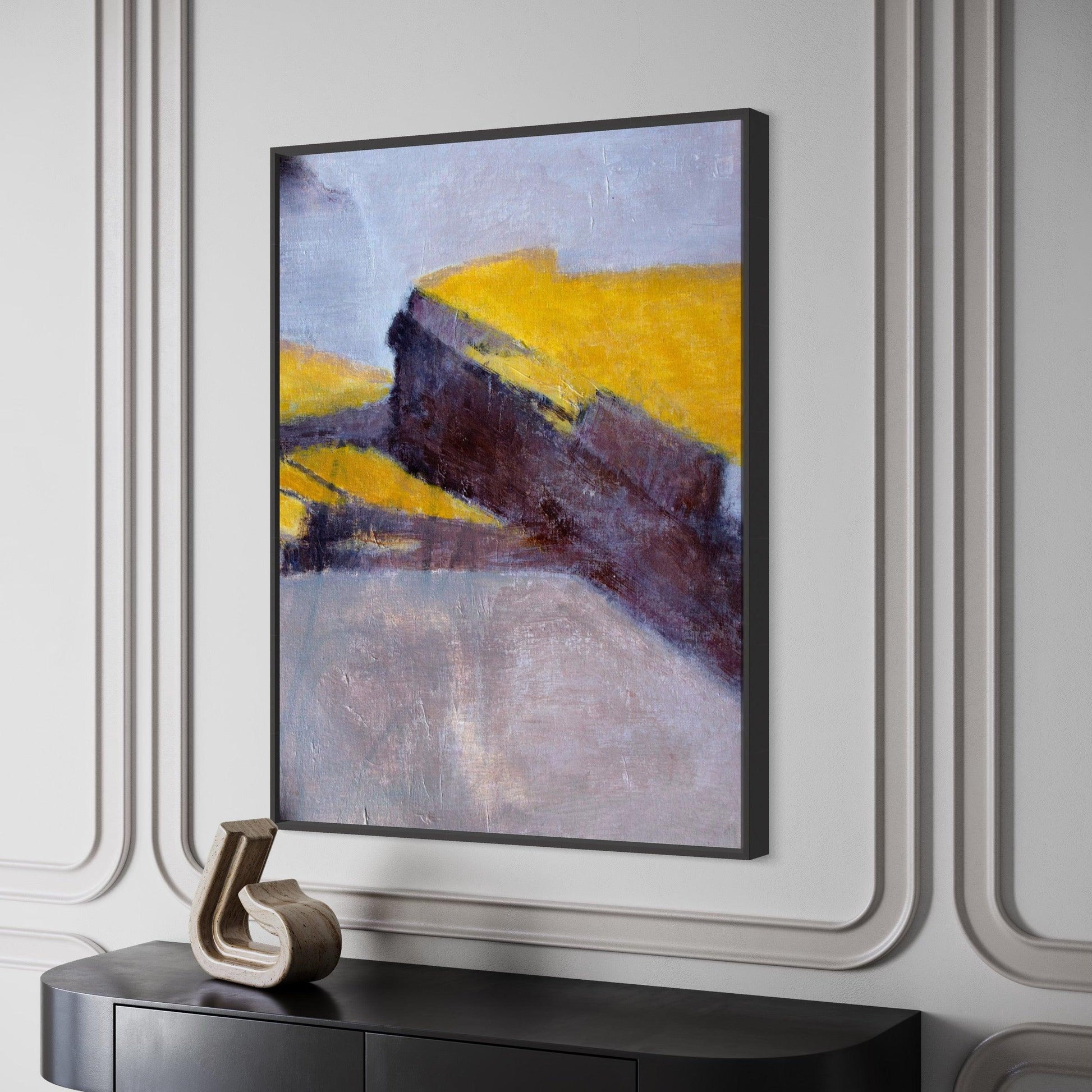 Stellar Ascent: Abstract Rocket Journey- Large Painting - Zelly Collection