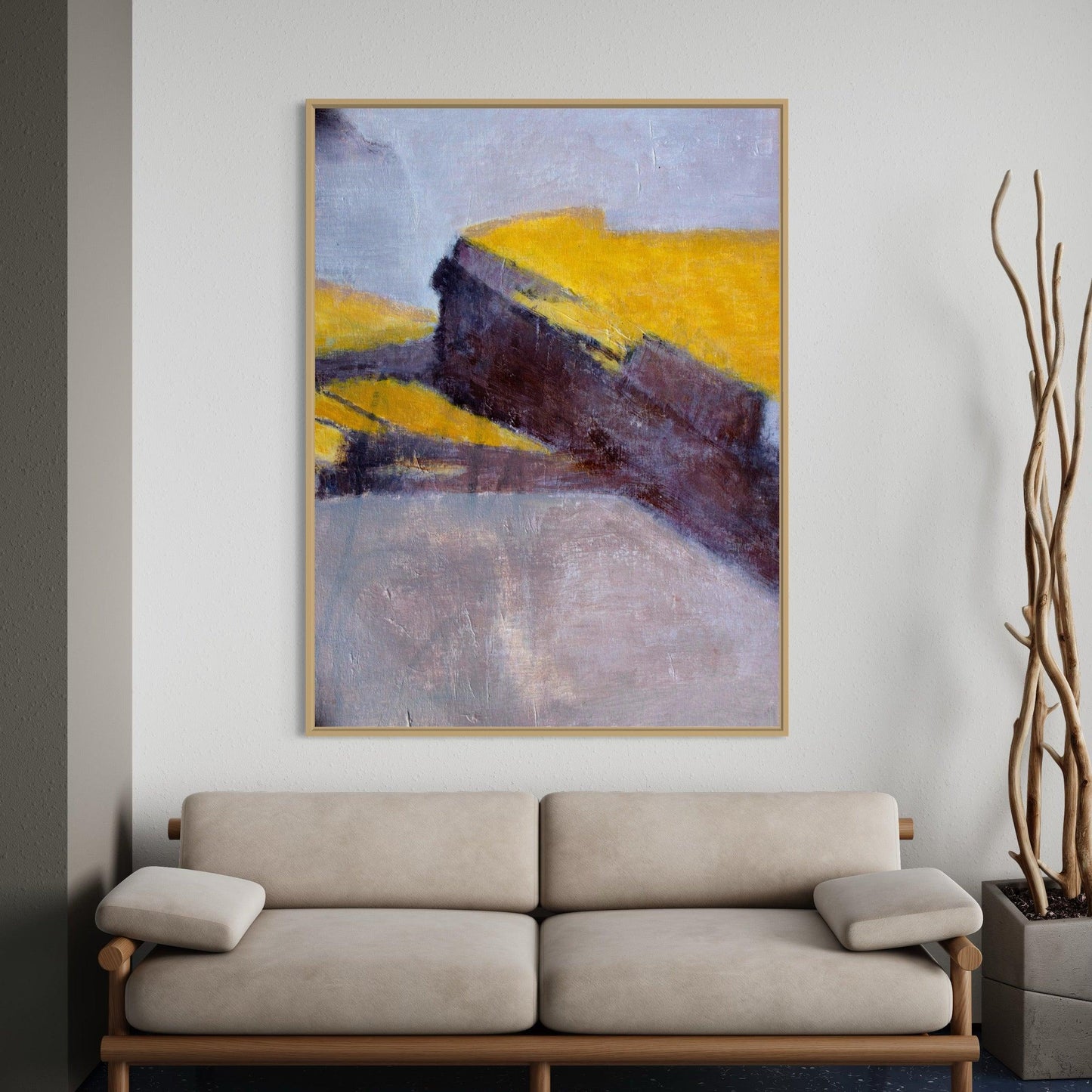 Stellar Ascent: Abstract Rocket Journey- Large Painting - Zelly Collection