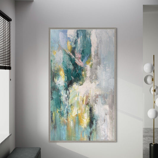 Capturing Movement: Abstract Ballet Dancer-Large Painting - Zelly Collection