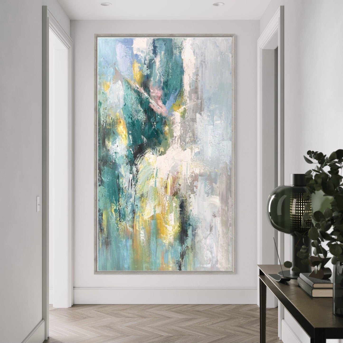 Capturing Movement: Abstract Ballet Dancer-Large Painting - Zelly Collection