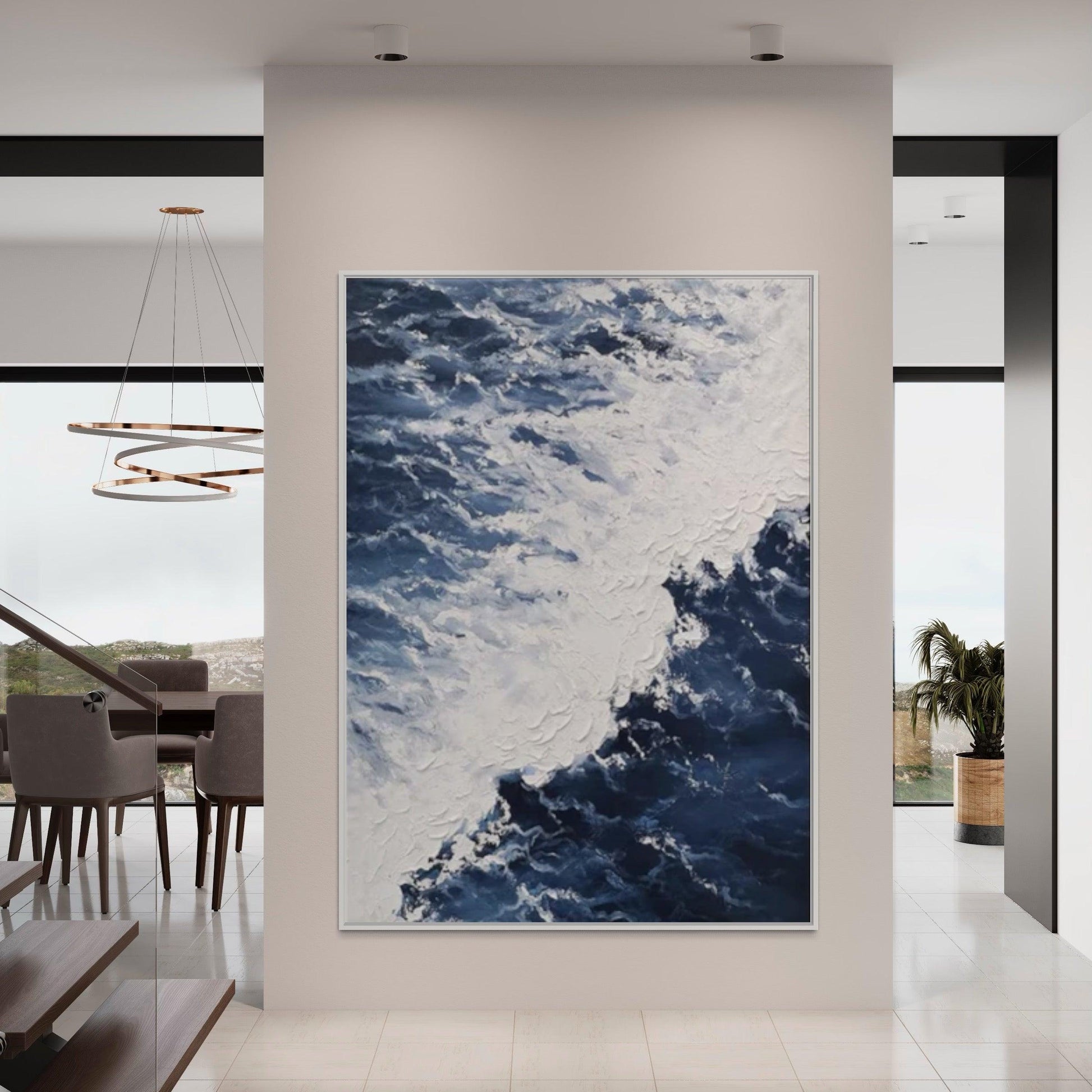 Oceanic Momentum: Abstract Pacific Currents - Zelly Collection