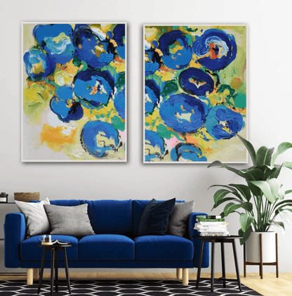 Vivid Embrace: Abstract Passion Pairing - Zelly Collection