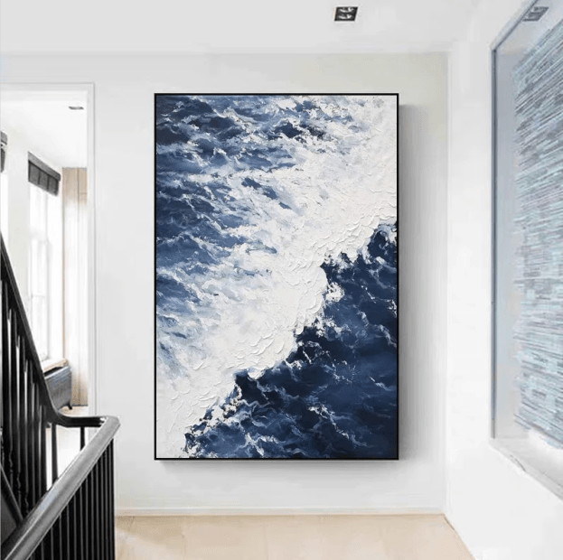 Oceanic Momentum: Abstract Pacific Currents - Zelly Collection