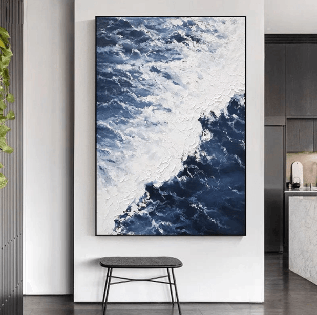 Oceanic Momentum: Abstract Pacific Currents - Zelly Collection